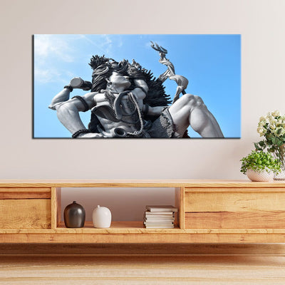 DecorGlance Shiv Vikat Rup Canvas Wall Painting
