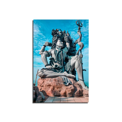 DecorGlance Shiv Vikat Rup Canvas Wall Painting