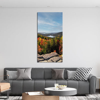 DecorGlance Shrubland View On Canvas Wall Painting