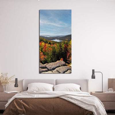 DecorGlance Shrubland View On Canvas Wall Painting