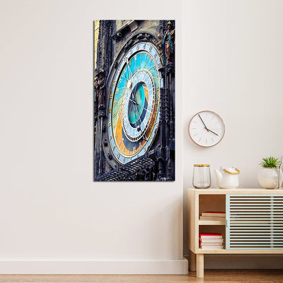 DecorGlance Side View Of Big Clock Canvas Wall Painting