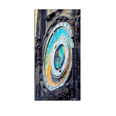 DecorGlance Side View Of Big Clock Canvas Wall Painting