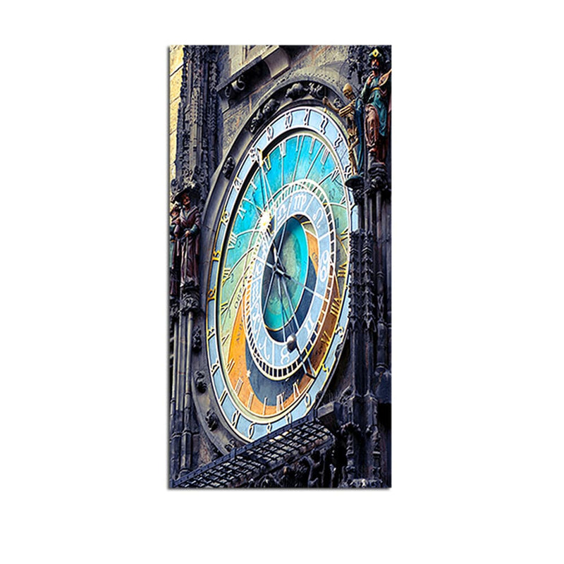 DecorGlance Side View Of Big Clock Canvas Wall Painting