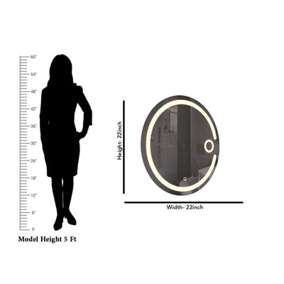 Illuminating Lunar LED Bathroom Mirror