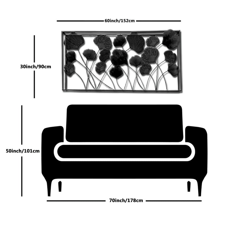 Beautiful leaves Large Metal Wall Art