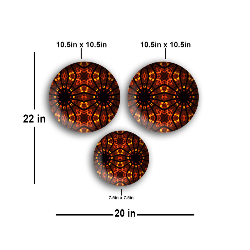 Classic Madhubani Wall Plates Painting Set of Three