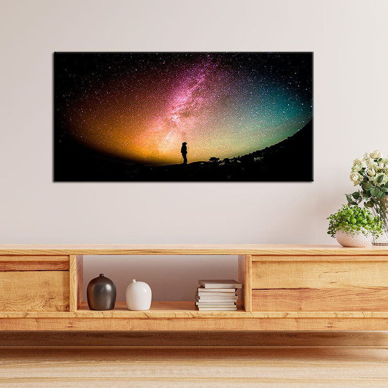 DecorGlance Sky Full Of Stars In Night Canvas Wall Painting