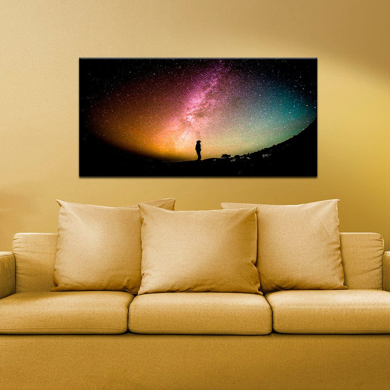DecorGlance Sky Full Of Stars In Night Canvas Wall Painting