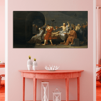 DECORGLANCE Socrates Talking To Euthyphro Canvas Print Wall Painting