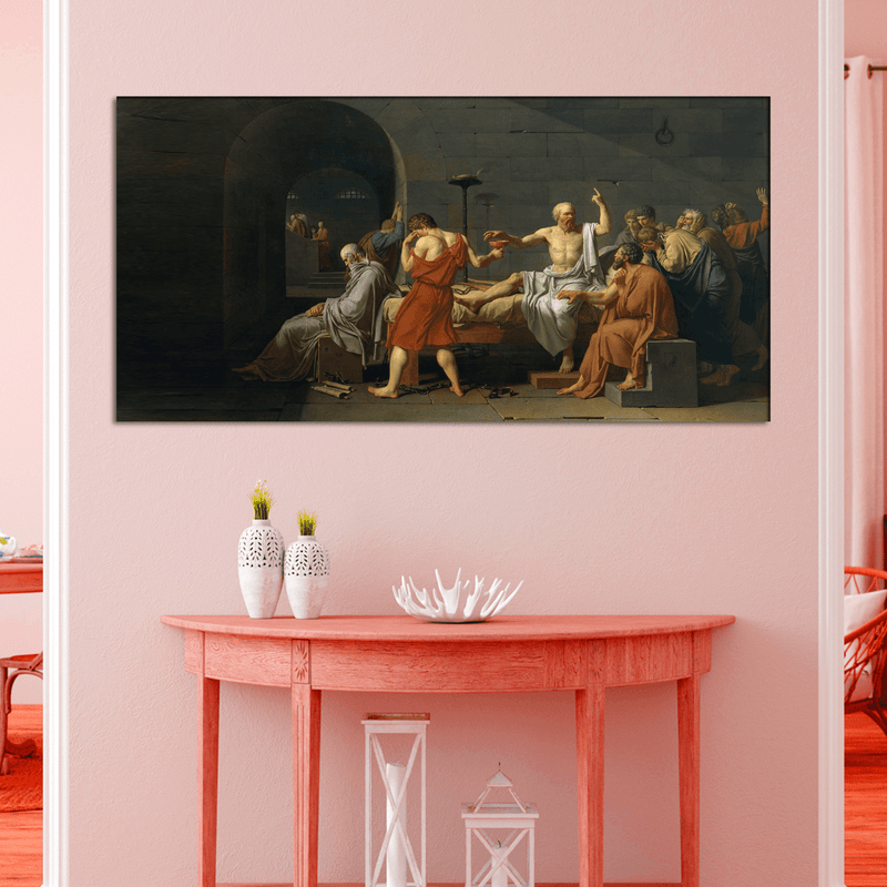 DECORGLANCE Socrates Talking To Euthyphro Canvas Print Wall Painting