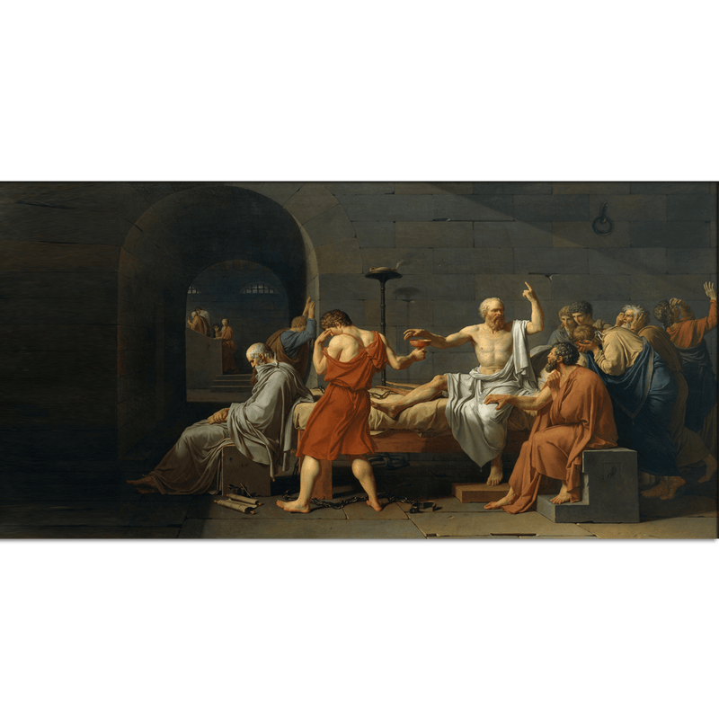 DECORGLANCE Socrates Talking To Euthyphro Canvas Print Wall Painting