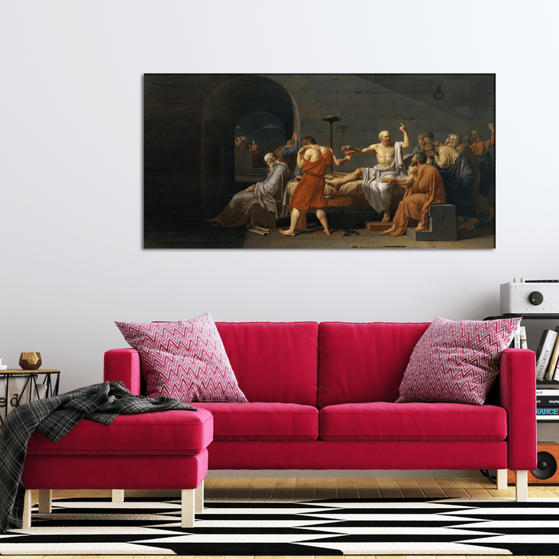 DECORGLANCE Socrates Talking To Euthyphro Canvas Print Wall Painting
