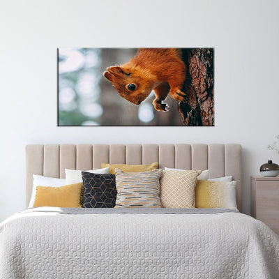 DecorGlance Squirrel Canvas Wall Painting
