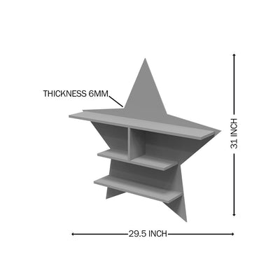 DecorGlance Star Shape Kids Wall Shelve