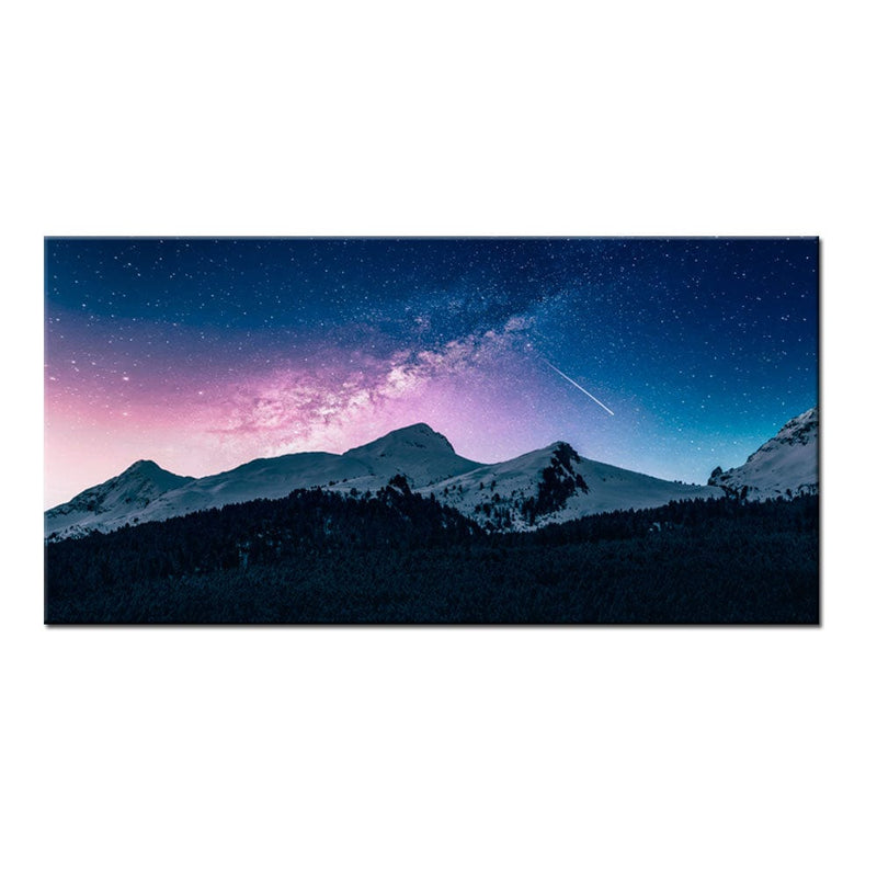 DecorGlance Stars Above The Mountains Canvas Wall Painting