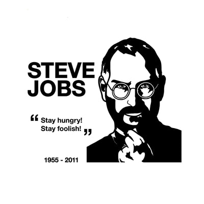 DECORGLANCE Steve Jobs High Quality Wall Sticker