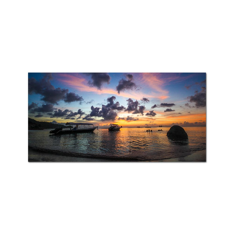 DecorGlance Sunset Nature In Thailand Canvas Wall Painting