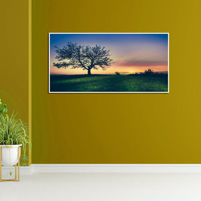 DecorGlance Sunset View Canvas Floating Frame Wall Painting