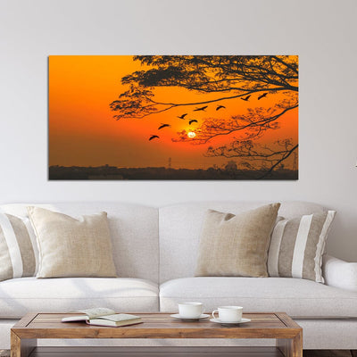 DecorGlance Sunset View Canvas Wall Painting