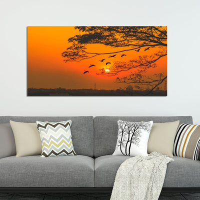 DecorGlance Sunset View Canvas Wall Painting