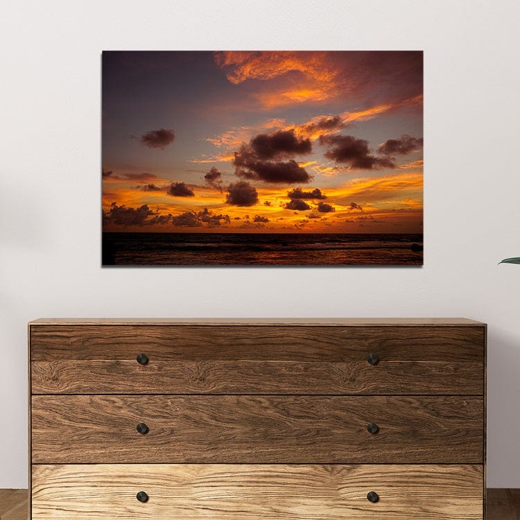 DecorGlance Sunset View Print On Painting