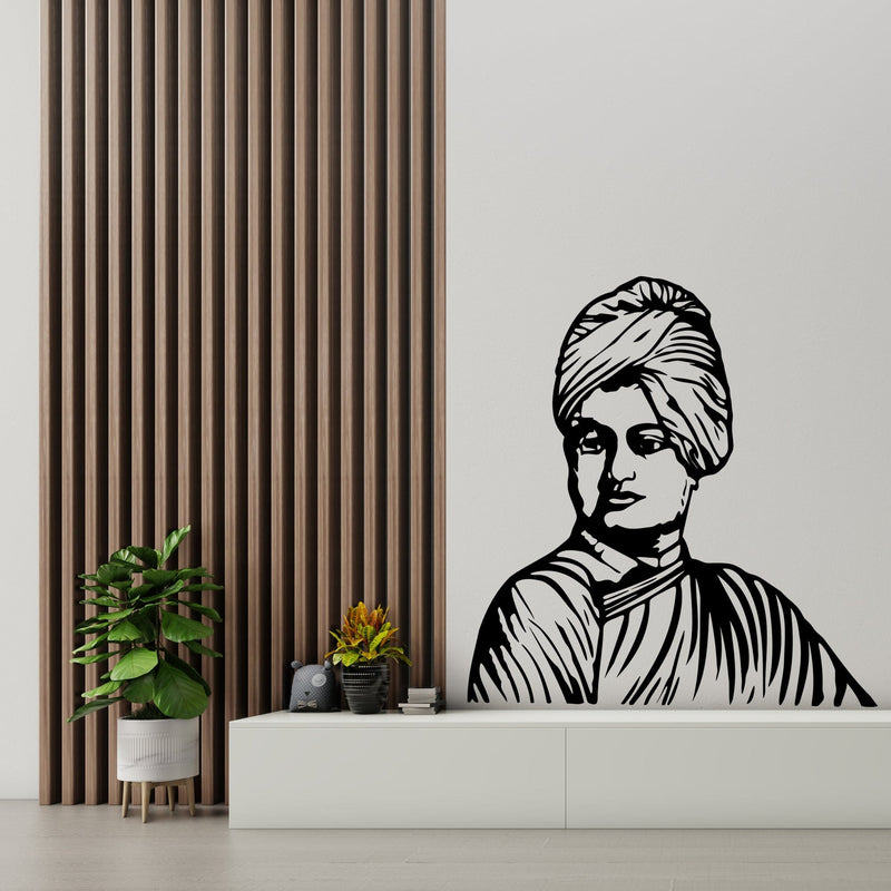 DECORGLANCE Swami Vivekananda Premium Quality Wall Sticker