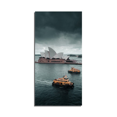 DecorGlance Sydney Opera House River View Canvas Wall Painting