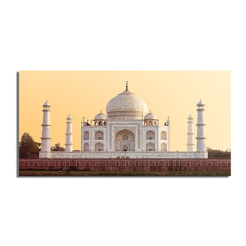 DecorGlance Taj Mahal Front View Canvas Wall Painting