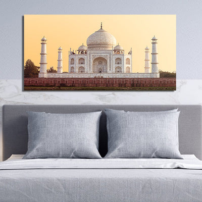 DecorGlance Taj Mahal Front View Canvas Wall Painting