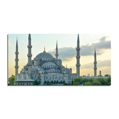 DecorGlance The Blue Mosque Print On  Canvas Wall Painting