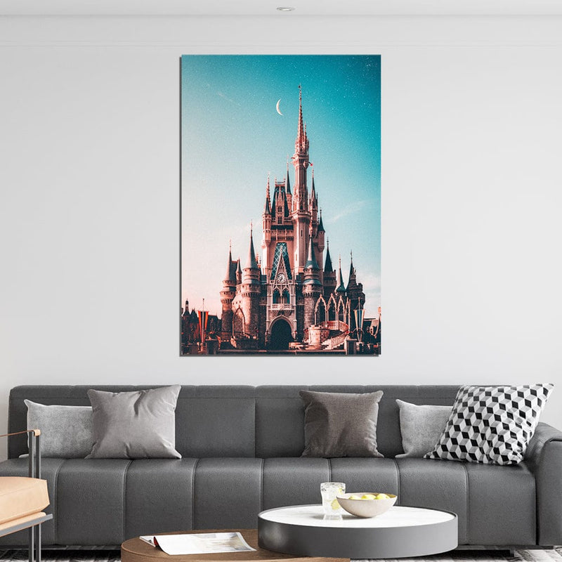 DecorGlance The Disney Castle In Germany Canvas Wall Painting
