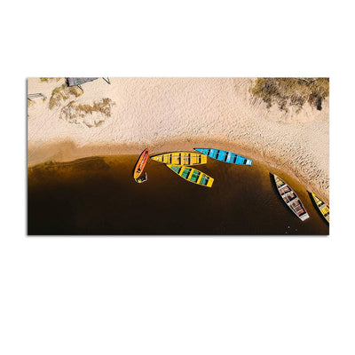 DecorGlance Top View Of Beach Canvas Wall Painting