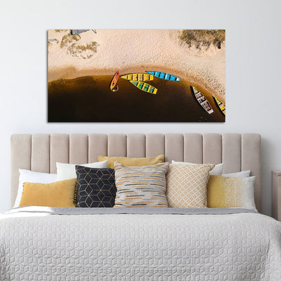 DecorGlance Top View Of Beach Canvas Wall Painting
