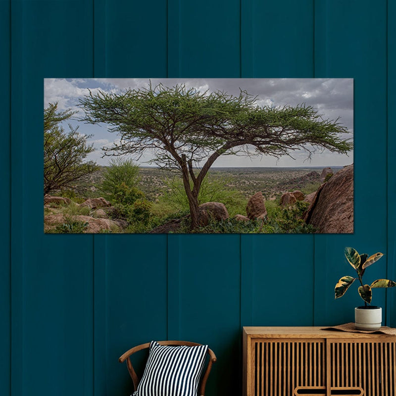 DecorGlance Tree Scenery Canvas Wall Painting