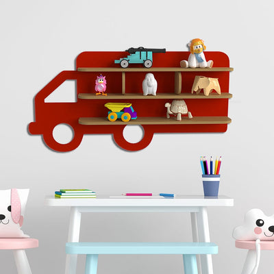 DecorGlance Truck Shape Kids Shelf