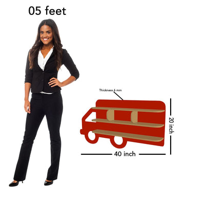 DecorGlance Truck Shape Kids Shelf