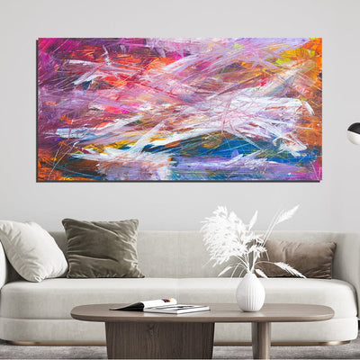 DecorGlance True And False Abstract Canvas Wall Painting