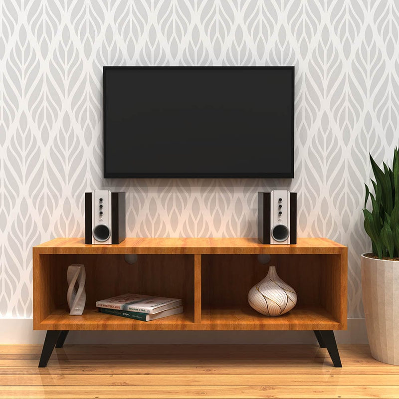 DecorGlance Tv Unit in Columbia Oak Finish Cabinet