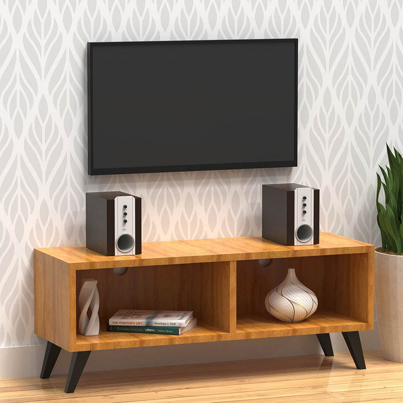 DecorGlance Tv Unit in Columbia Oak Finish Cabinet