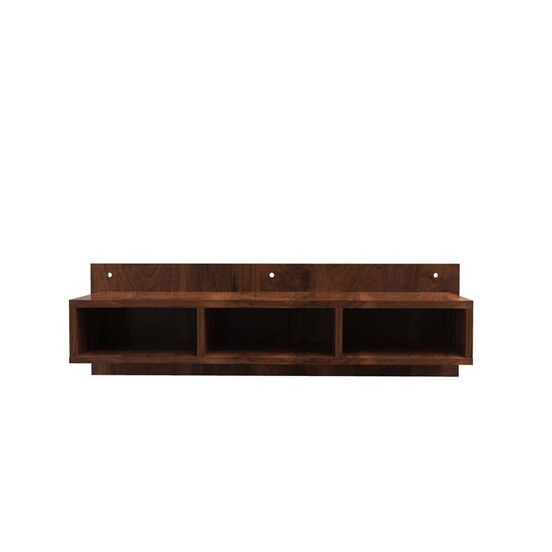DecorGlance Tv unit Shelf Walnut Wooden Tv Unit/Multiuse Cabinet