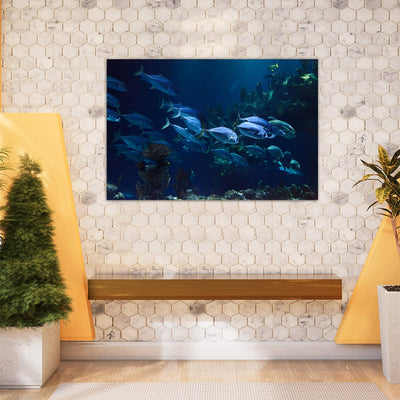 DecorGlance Under Water View Canvas Wall Painting