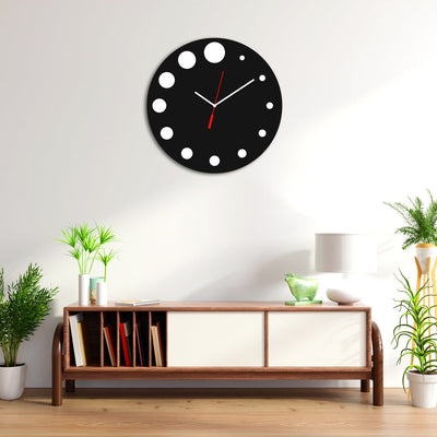 decorglance Wall Clocks Premium Round Design Wood Analog Wall Clock