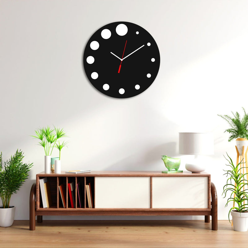 decorglance Wall Clocks Premium Round Design Wood Analog Wall Clock
