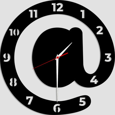 decorglance Wall Clocks Round Design Wood Analog Wall Clock