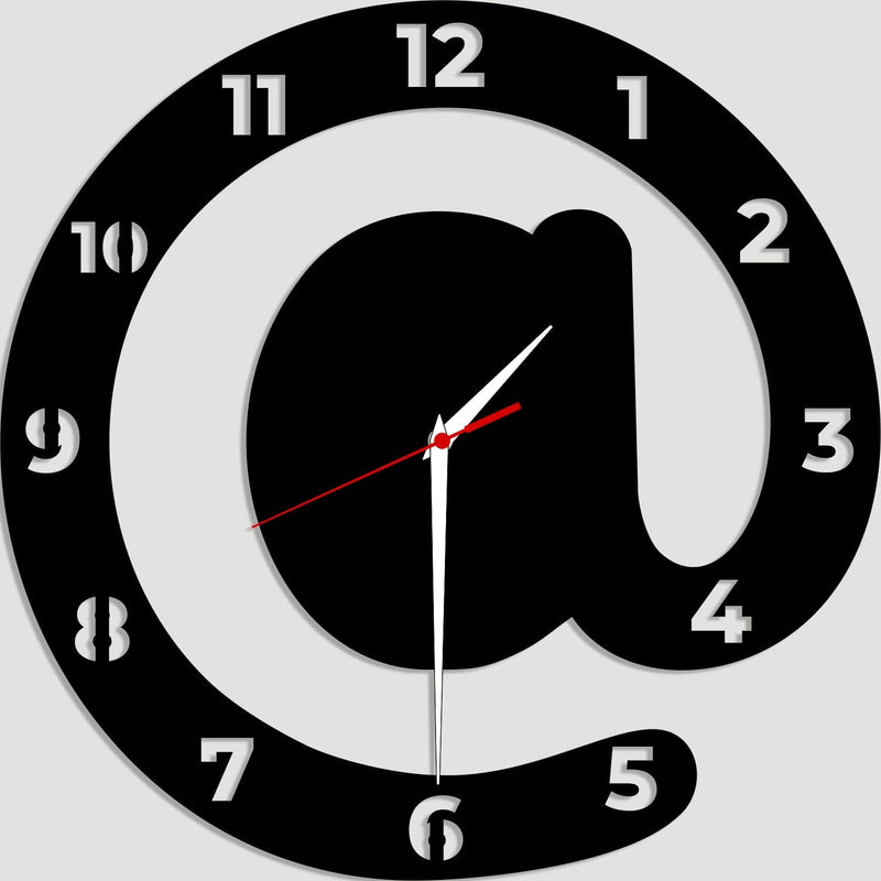 decorglance Wall Clocks Round Design Wood Analog Wall Clock