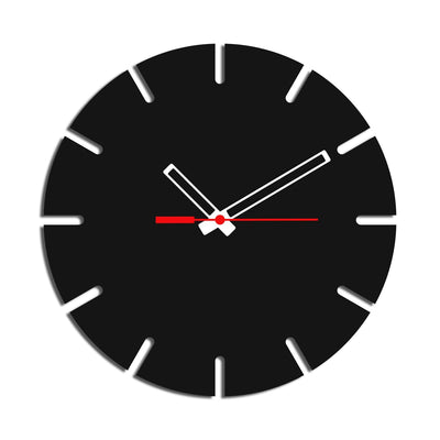 decorglance Wall Clocks Solid Clock Design Wood Analog Wall Clock