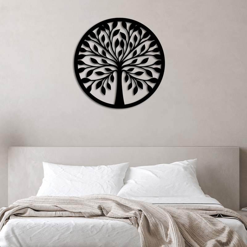 DECORGLANCE wall hanging Beautiful Tree Wooden Wall Hanging, Wooden Wall Decoration