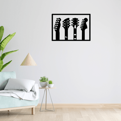 decorglance wall hanging Guitar Design Wooden Wall Hanging, Wooden Wall Decoration