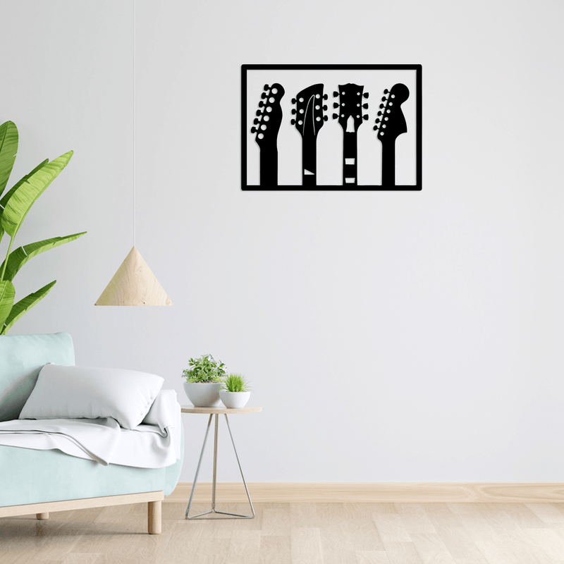 decorglance wall hanging Guitar Design Wooden Wall Hanging, Wooden Wall Decoration