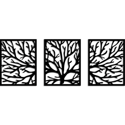 DECORGLANCE wall hanging Tree Wooden Wall Hanging